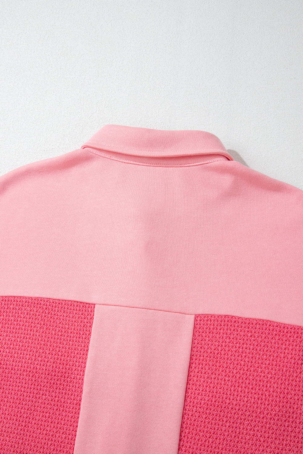 R&B | Zweifarbige Waffelstrickhemdjacke Baumwollmischung LR&Bendiger Komfort