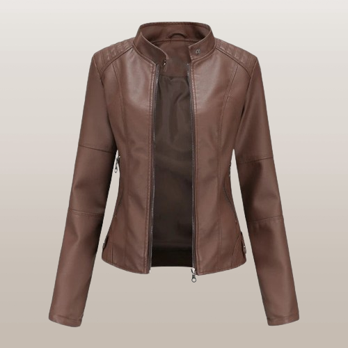 Elegante jacke mit Reißverschluss für Damen