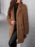 R&B | Elegante Damen Brauner Pelzmantel