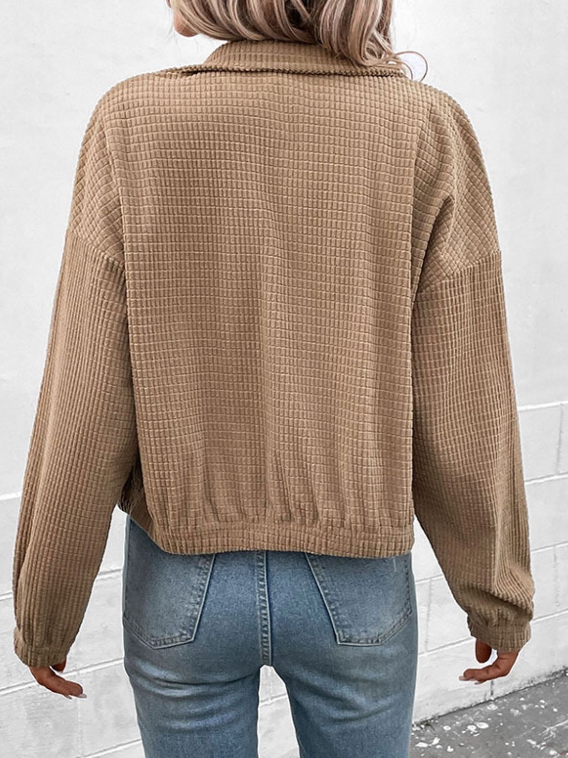 R&B | Langarmjacke mit niedergedrückter Schulter