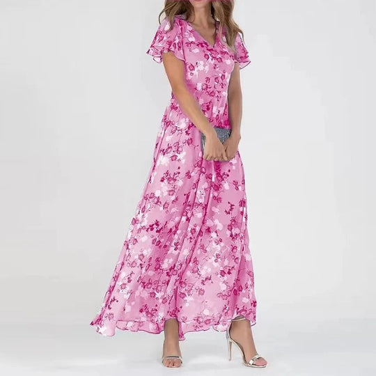 R&B | Modisches Blumenmuster Kleid