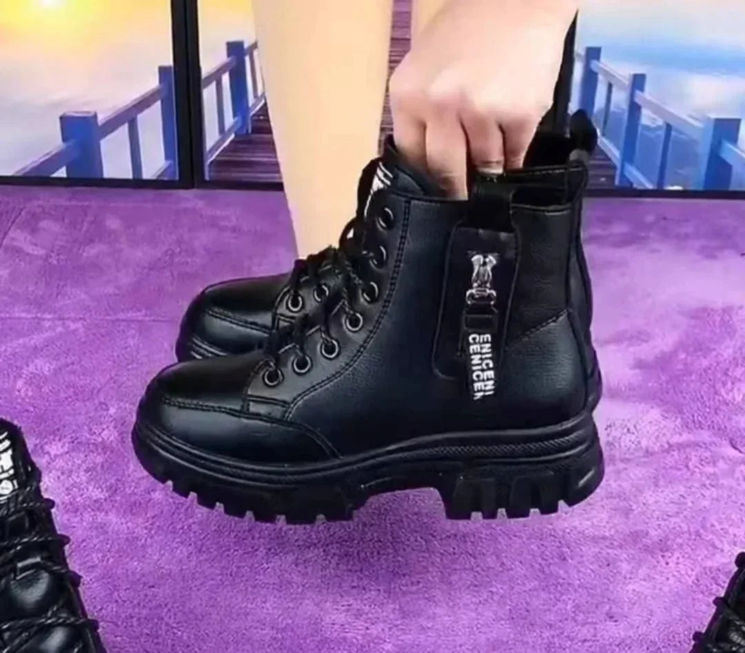 R&B | Damen High Top Leder Martin Stiefel
