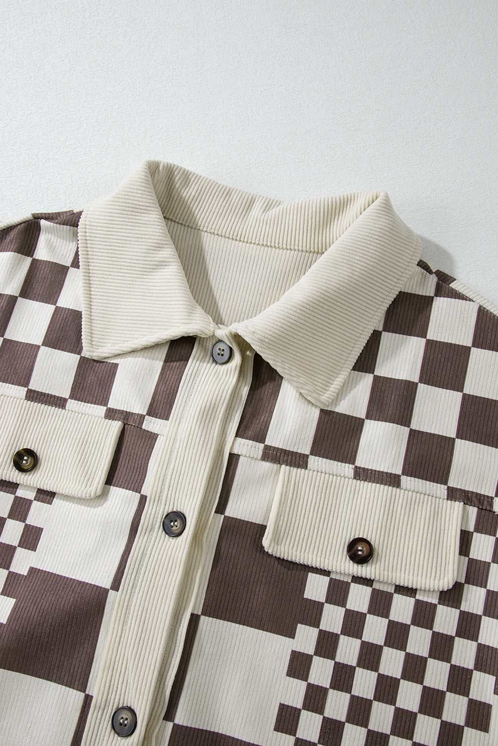 R&B | Skakternet Hemdjacke Baumwollmischung Modern und Stilvoll