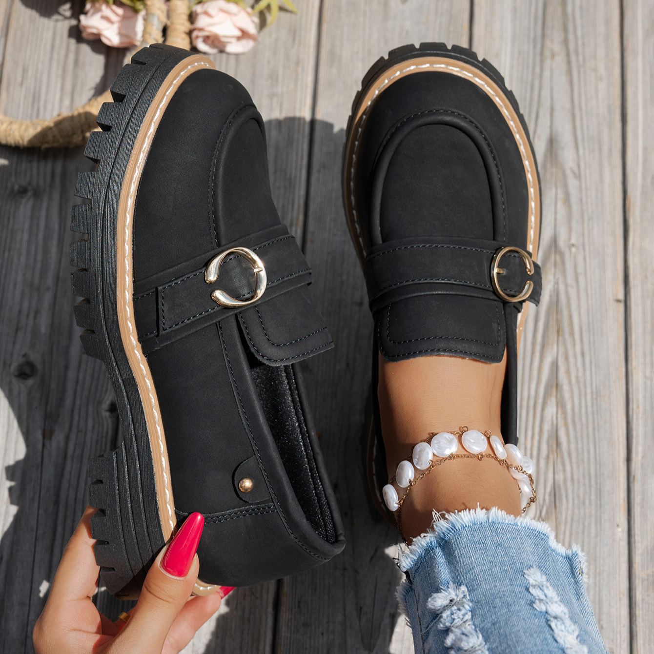 Damen-Slipper im komfortablen Retro-Brit-Design R&B R&B