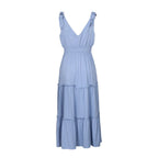 R&B | Solide Farbe Strumpfhalter Pilz Rand hohe Taille Kleid