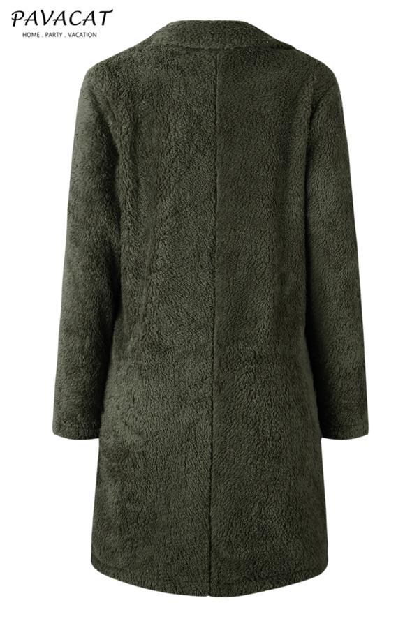 R&B | Faux Fur Langmantel Beige