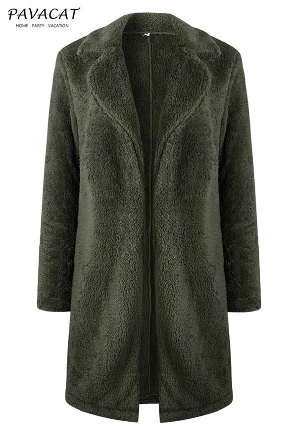 R&B | Faux Fur Langmantel Beige