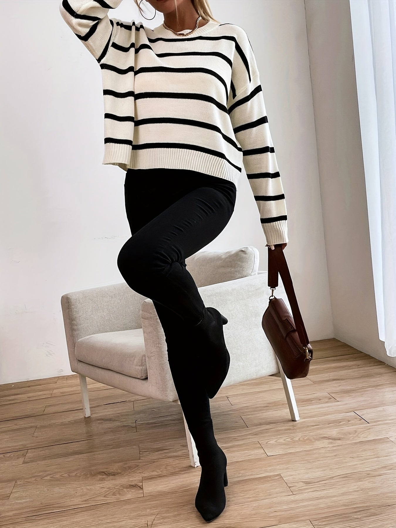 R&B | Gestreifter Pullover