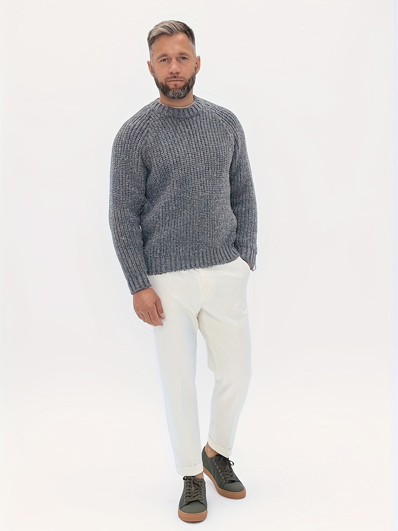 R&B | Strickpullover Im Klassischen Design Acryl Komfortabel und Warm