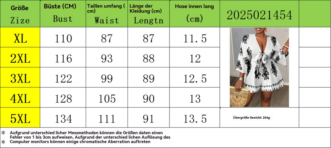 R&B | Bedruckte Kleidung mit ausgestellten Ärmeln und V-Ausschnitt
