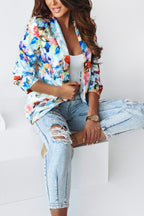 R&B | Freie und Echte Florale Revers Freizeitanzug Blazer