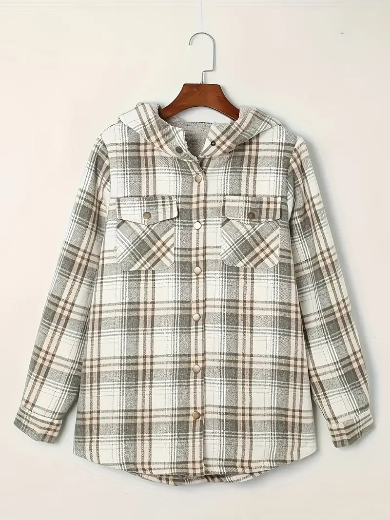 R&B | Winter Karierte Zip Jacke