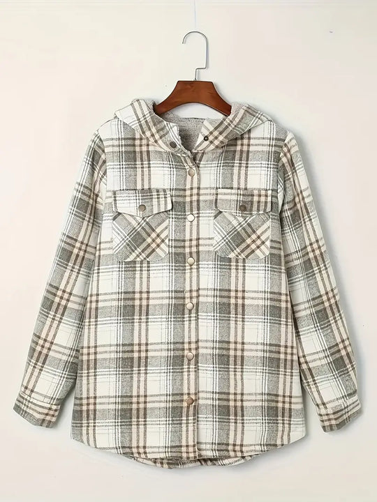 R&B | Winter Karierte Zip Jacke