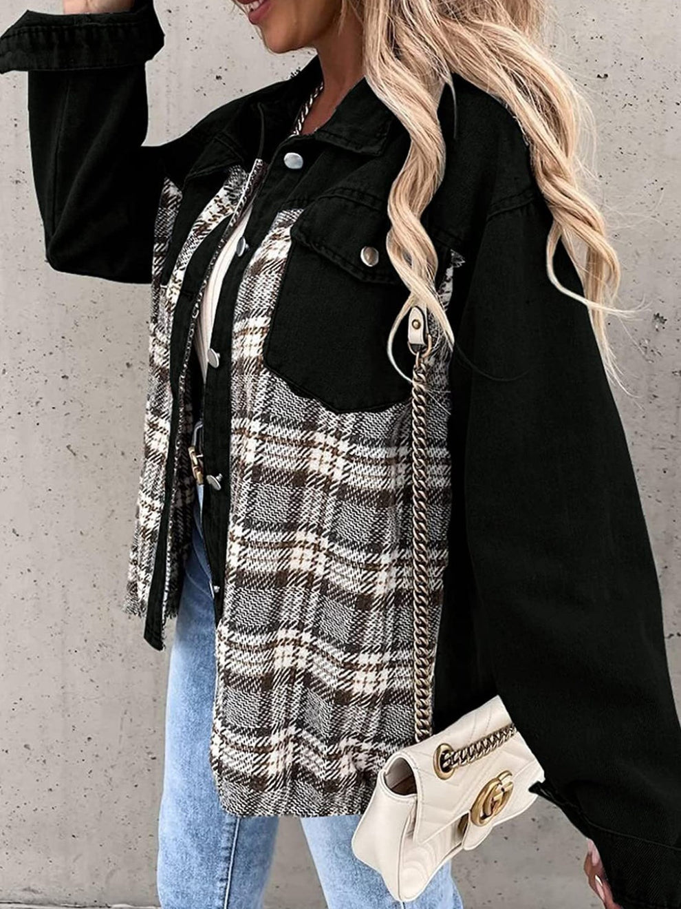 R&B | Vintage-Flanelljacke für Frauen