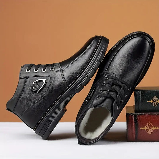 Thermo-Leder-Winterschuhe für Herren R&B