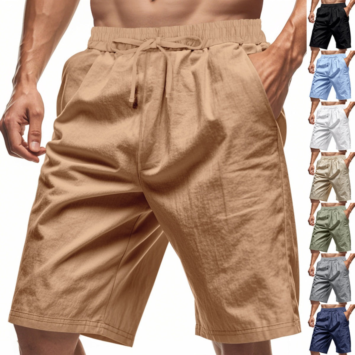 R&B | Fünf-Punkt-Shorts aus Leinen