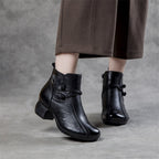 Handgemachte Lederstiefeletten mit warmem Innenfutter R&B R&B