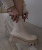 R&B | Beige Kurze Stiefel