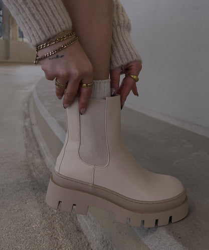 R&B | Beige Kurze Stiefel