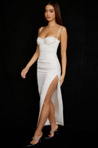 R&B | Plissiertes Korsett Midikleid
