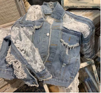 R&B | Blumen Denim-Jacke