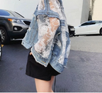R&B | Blumen Denim-Jacke