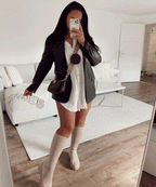 Musselin Bluse Freya Weiß Lang