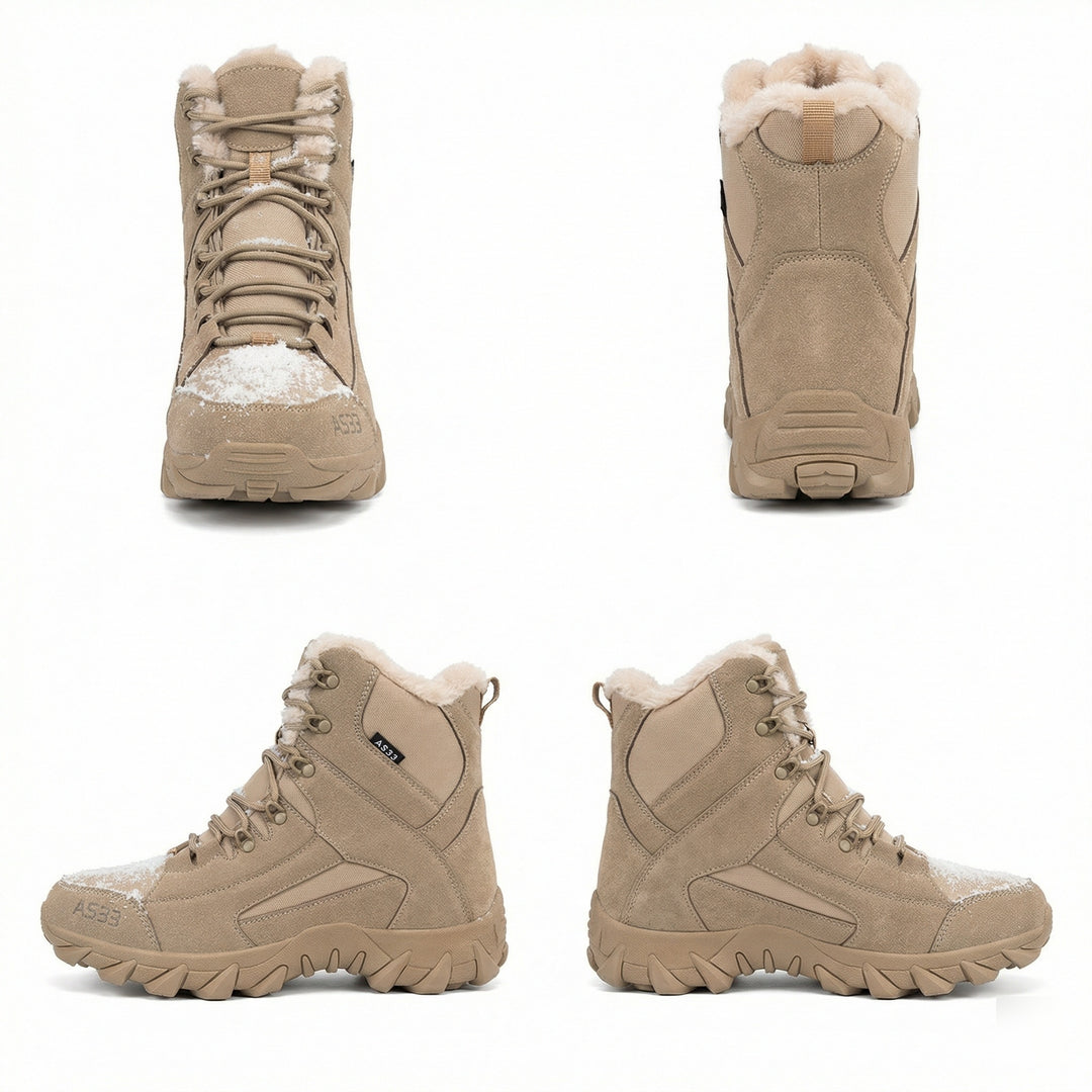Herren wetterfeste Winterstiefel mit isolierender Fütterung und rutschfester Sohle R&B