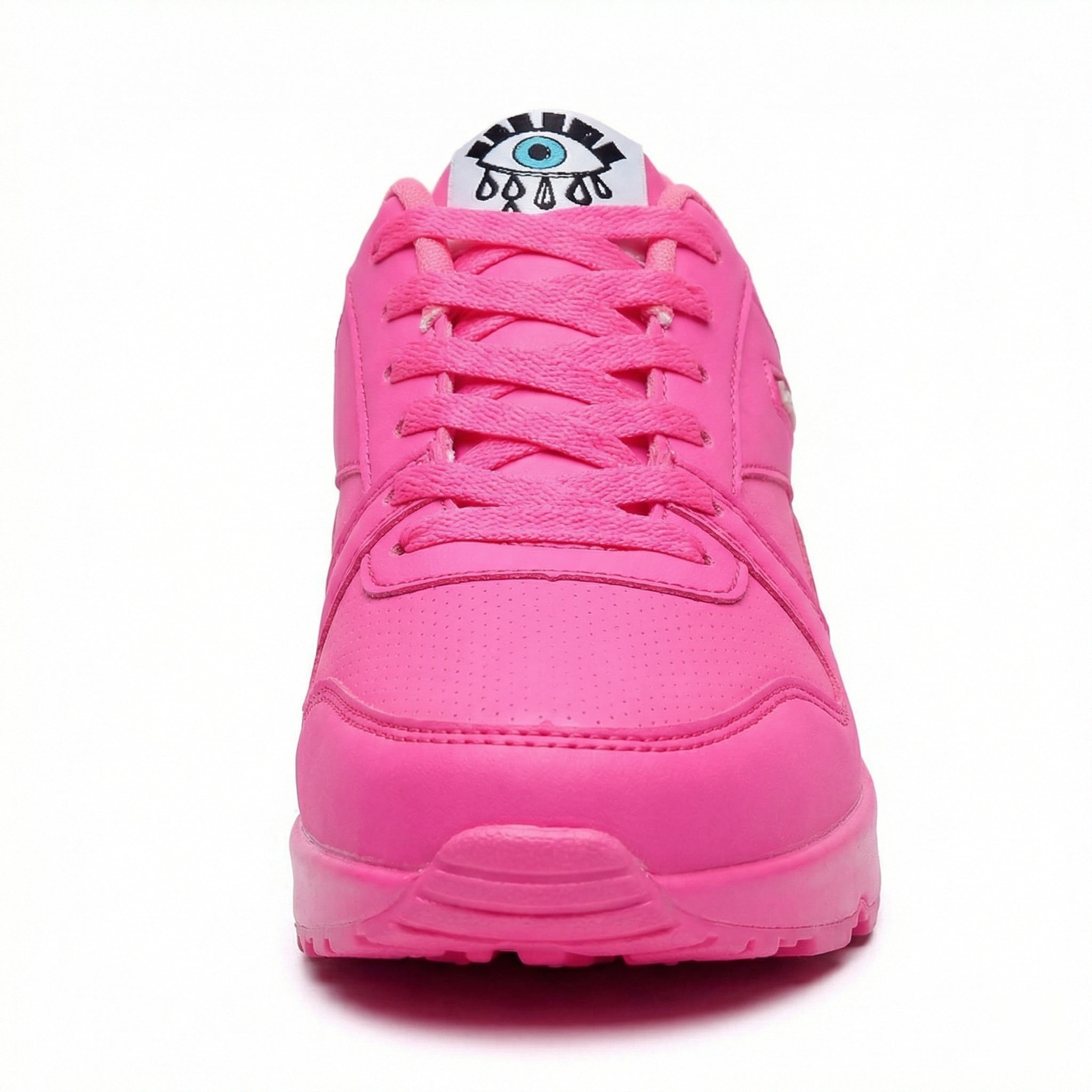 R&B | Pu Orthopädische Damen Sneaker mit Schwarzem Augenprint