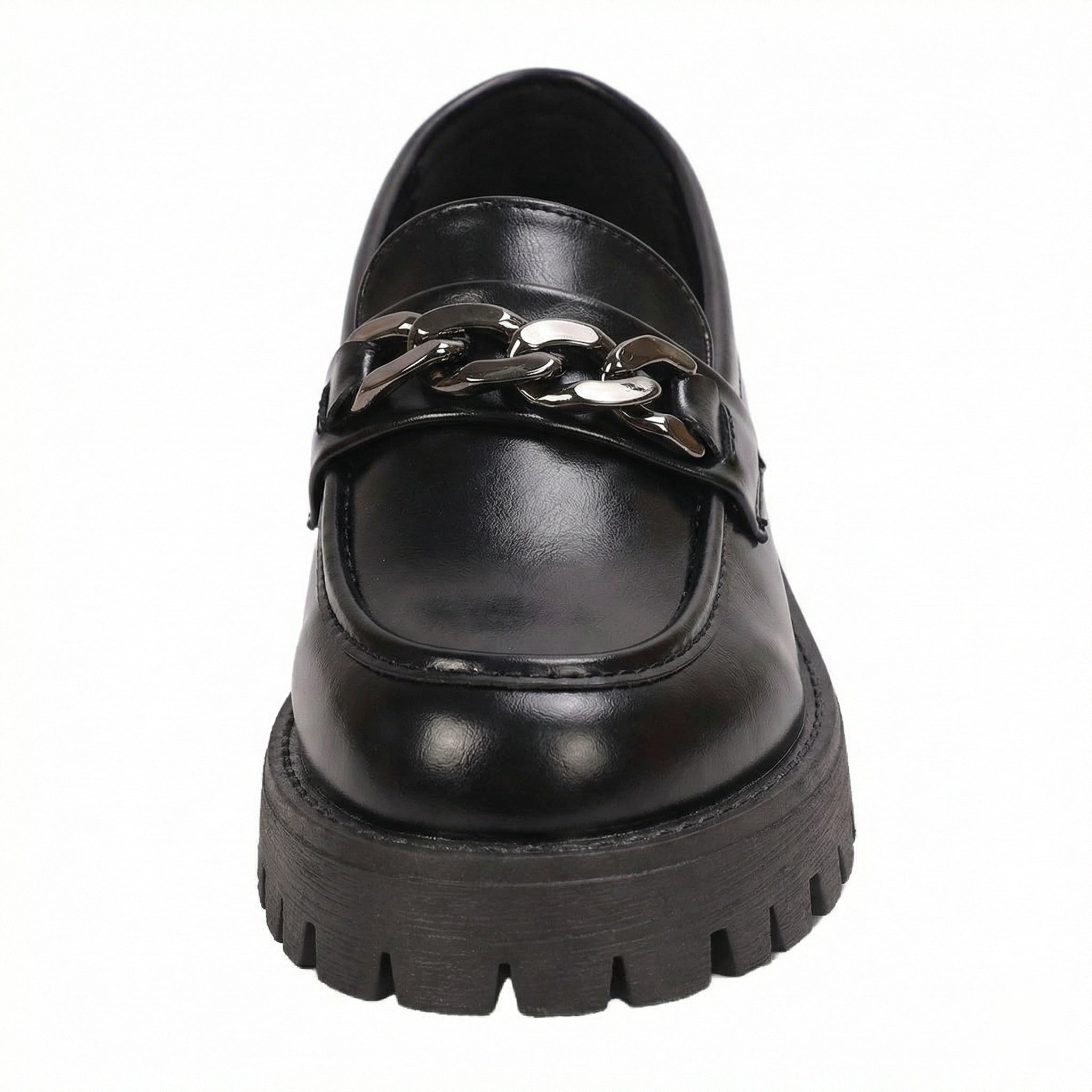 Damen Chunky Loafers mit Ketten-Applikation und robustem Profil R&B
