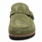 Clogs - Damen Retro Wildleder Slip-On Mule R&B