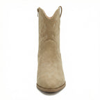 R&B | Cowboy Stiefel Retro Chunky Heel Spitzstiefel mit Stylischem Seitenreißverschluss