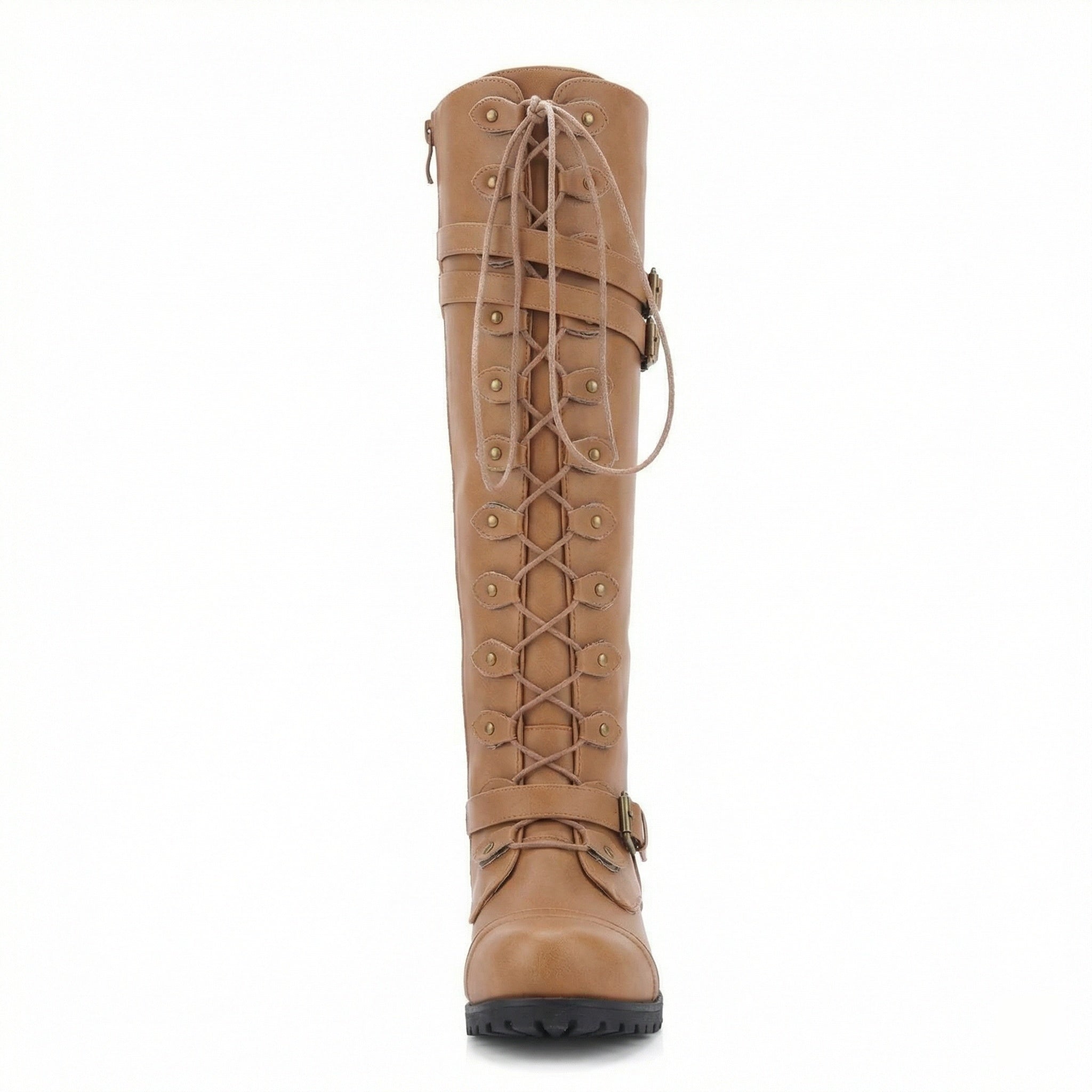 Steampunk-Inspirierte Damen Schnürstiefel R&B