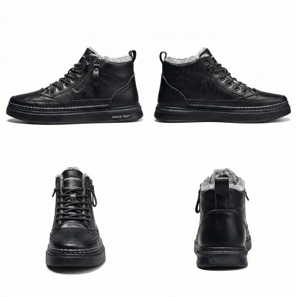 R&B | Herren Schneestiefel mit warmem Baumwollfutter und rutschfester Sohle