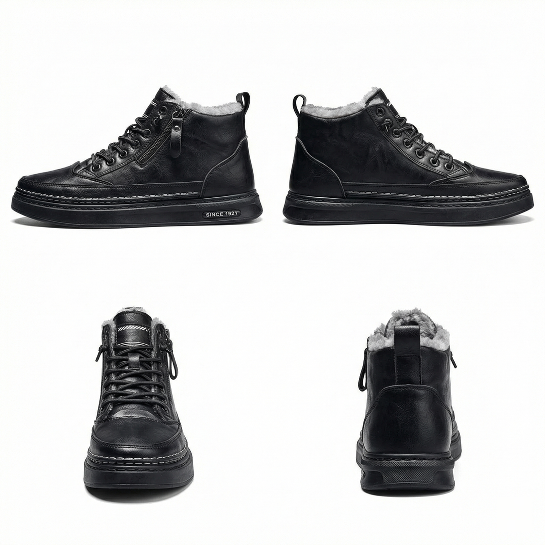 R&B | Herren Schneestiefel mit warmem Baumwollfutter und rutschfester Sohle