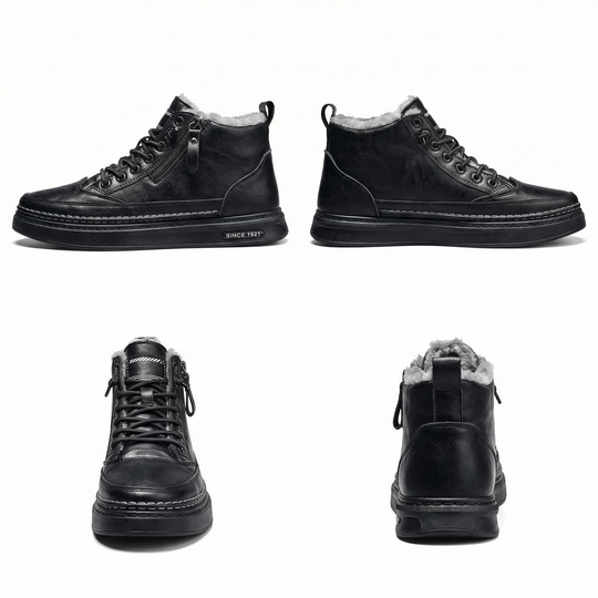 R&B | Herren Schneestiefel mit warmem Baumwollfutter und rutschfester Sohle