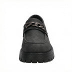 Damen Chunky Loafers mit Ketten-Applikation und robustem Profil R&B