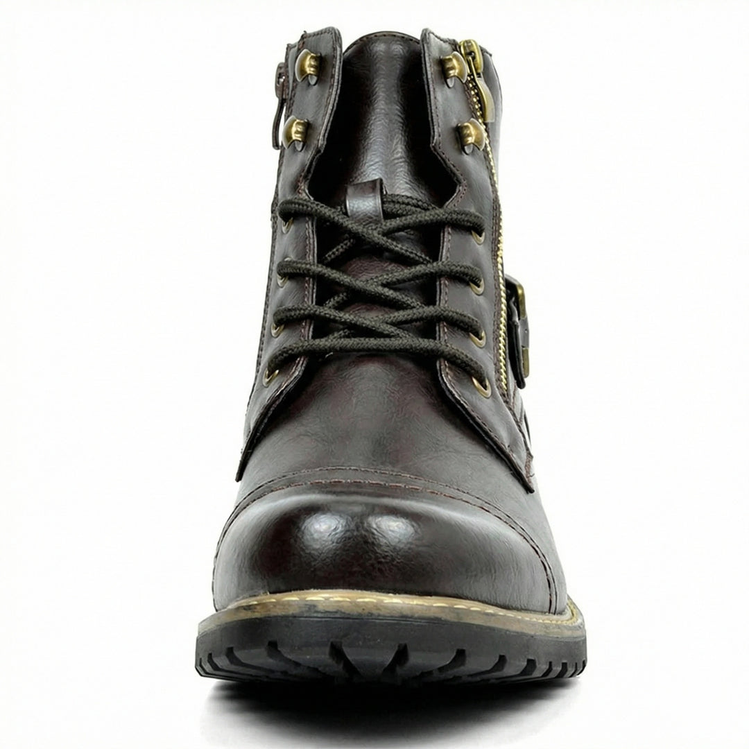Motorradstiefel aus echtem Leder R&B