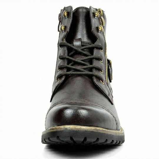 Motorradstiefel aus echtem Leder R&B