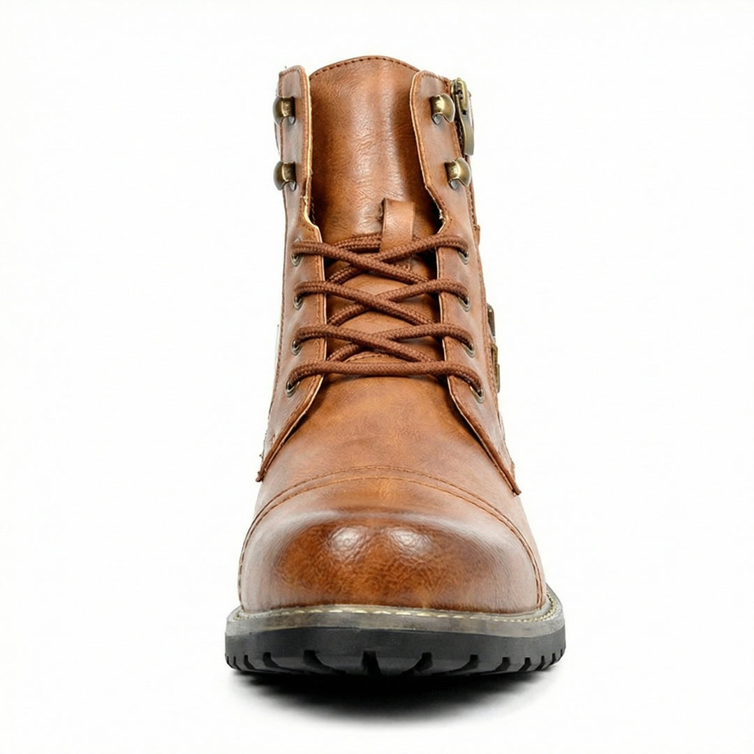 Motorradstiefel aus echtem Leder R&B