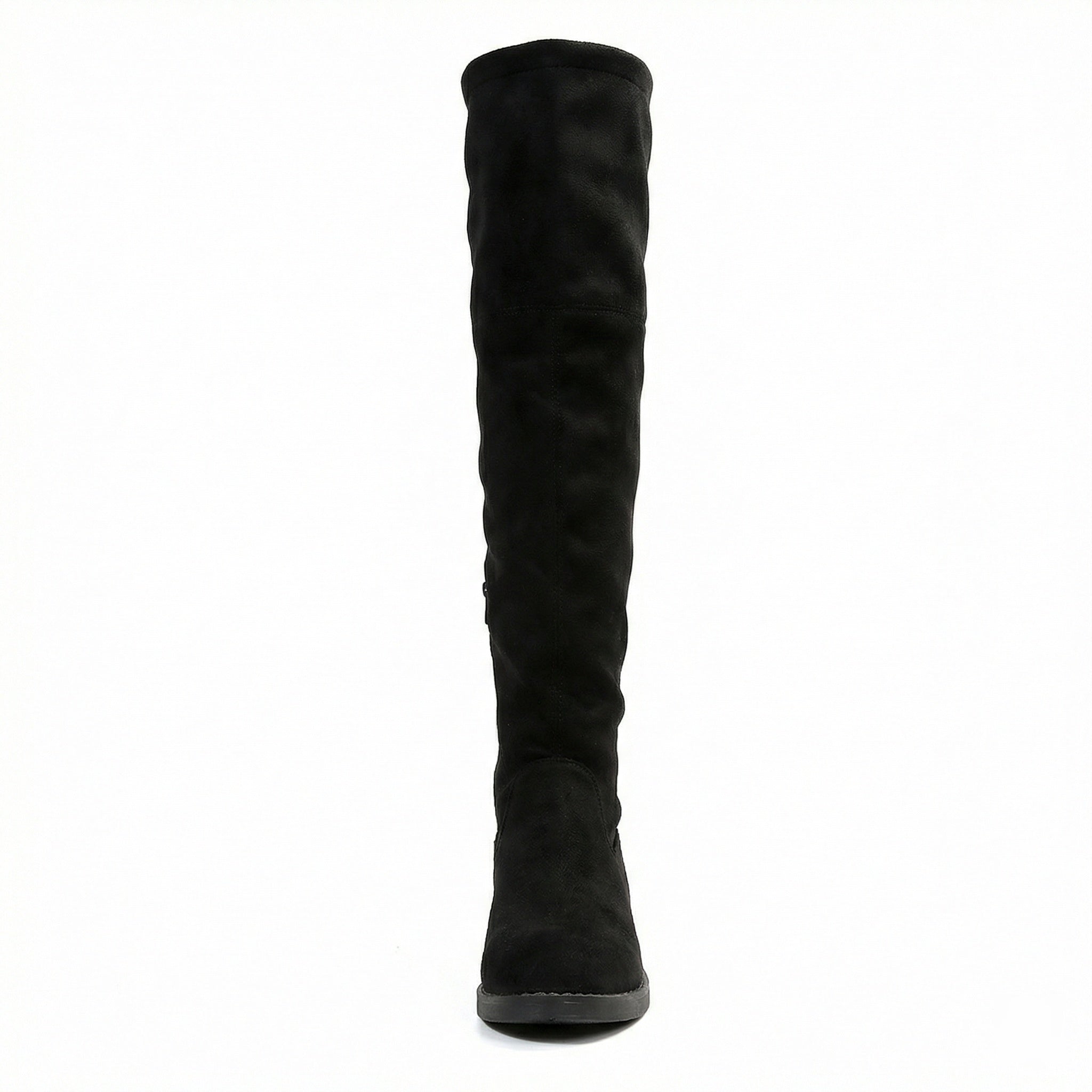 Damen Overknee-Stiefel aus weichem Wildleder mit praktischer Schnürung R&B