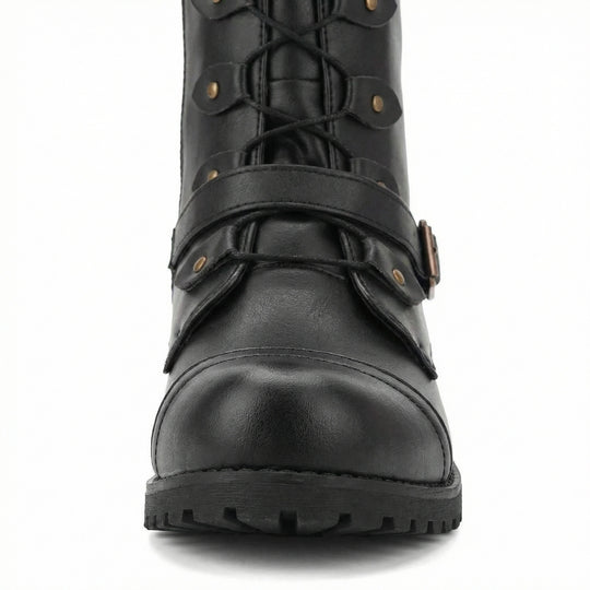 Steampunk-Inspirierte Damen Schnürstiefel R&B
