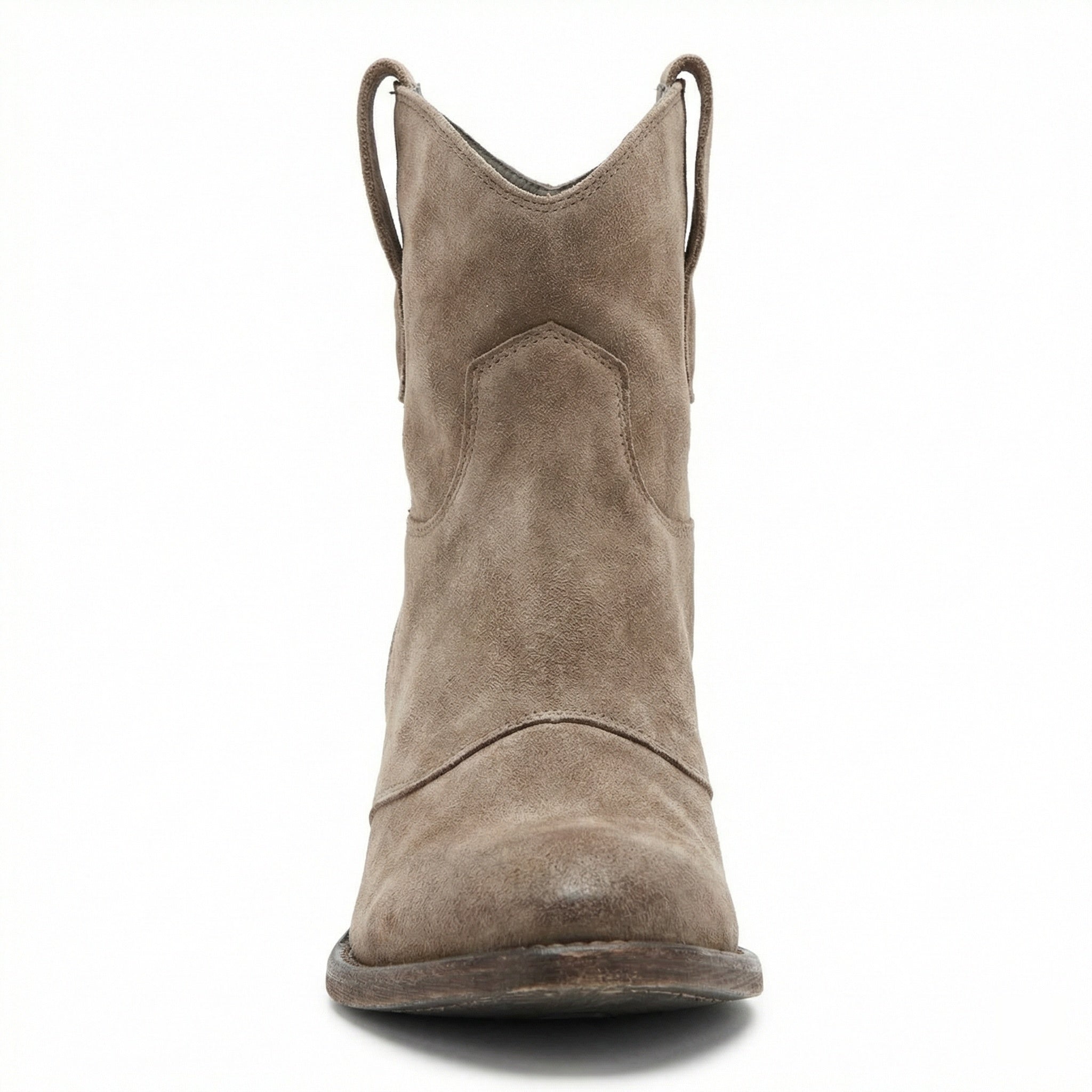 Kurze Cowboy-Stiefel | Western | Wildleder | Knöchel-Stiefel | Damenstiefel R&B