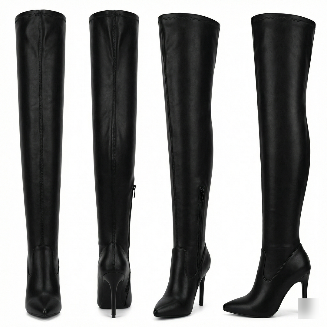 R&B | Flache Overknee-Stiefel aus für den Winter