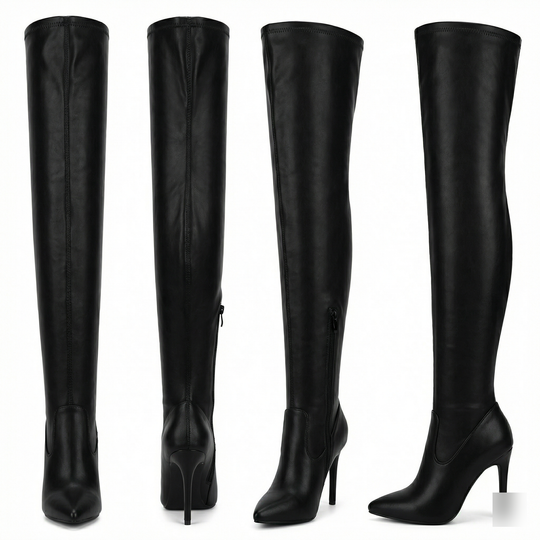 R&B | Flache Overknee-Stiefel aus für den Winter