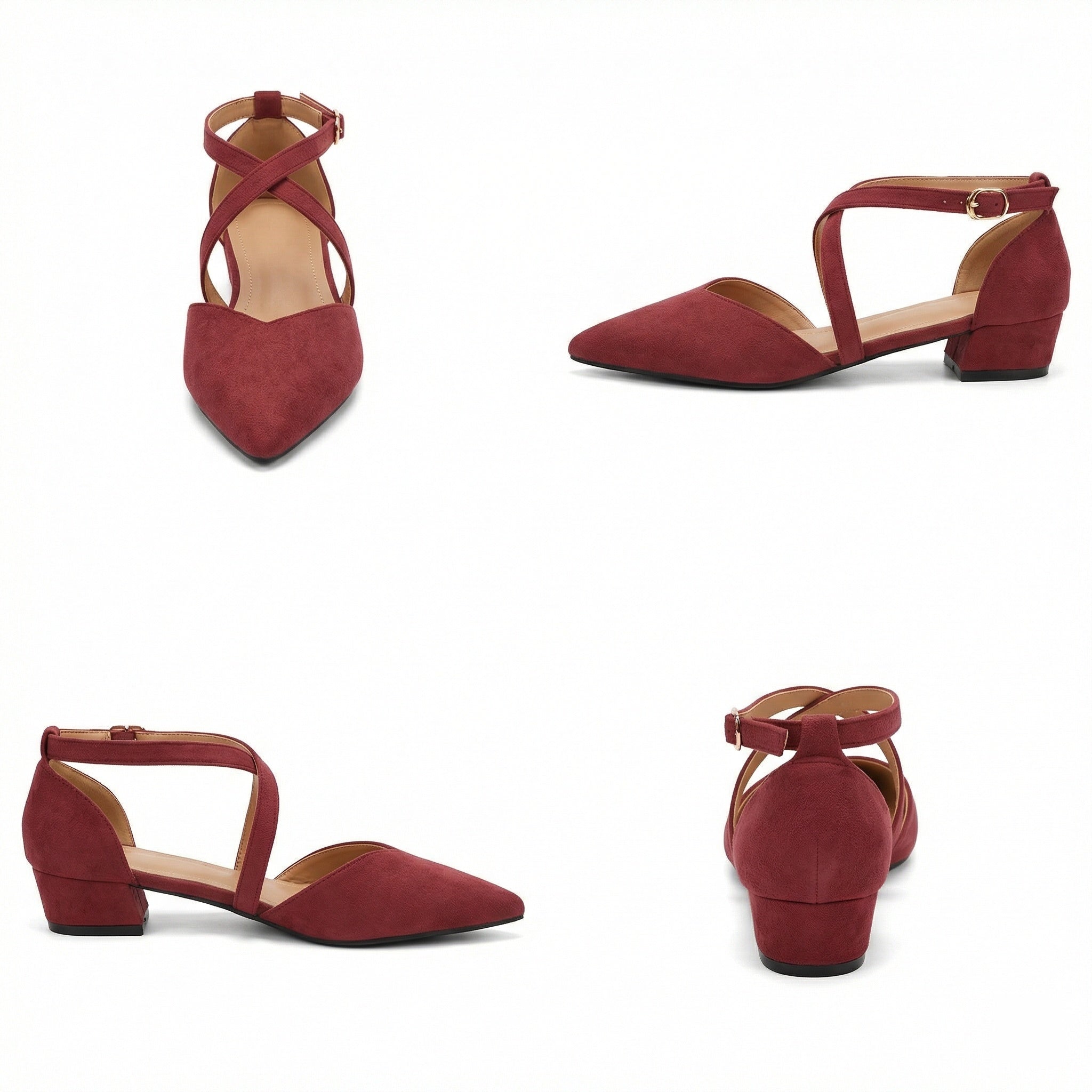R&B | Modische Flache Sandalen mit Spitzer Spitze