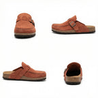 Clogs - Damen Retro Wildleder Slip-On Mule R&B