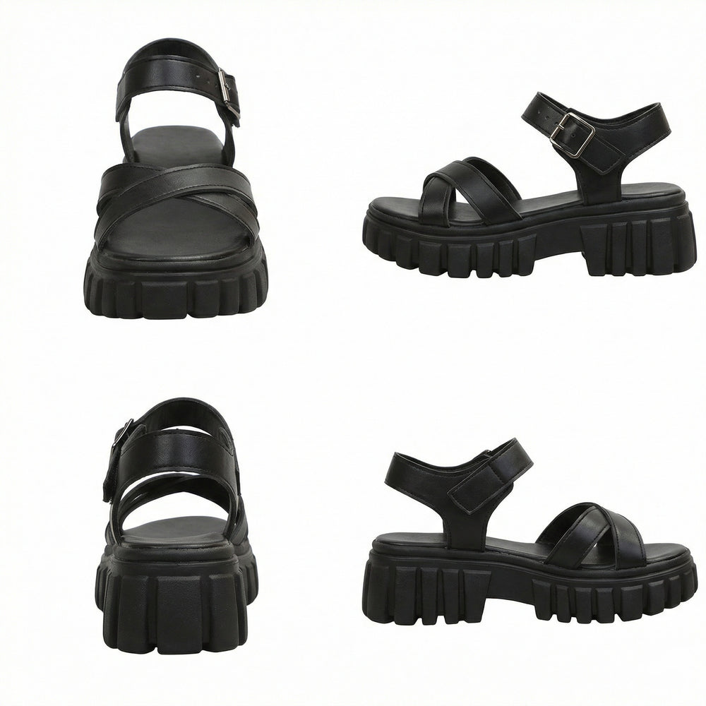 R&B | Einfarbige Freizeitsandalen