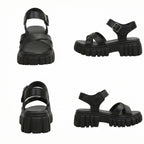 R&B | Einfarbige Freizeitsandalen