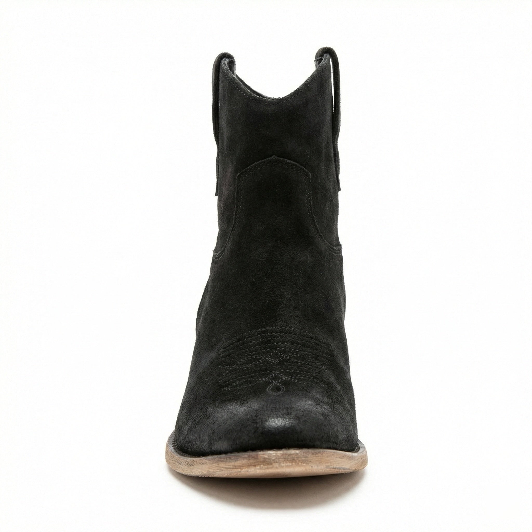 Kurze Cowboy-Stiefel | Western | Wildleder | Knöchel-Stiefel | Damenstiefel R&B